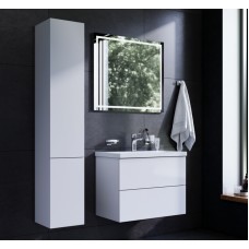 Комплект мебели для ванной AM.PM Gem 75 BK90GA Белый со смесителем для раковины и аксессуарами