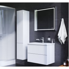 Комплект мебели для ванной AM.PM Gem 75 BK90GA Белый со смесителем для раковины и аксессуарами