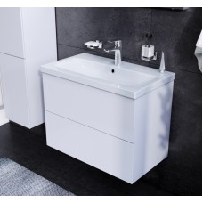 Комплект мебели для ванной AM.PM Gem 75 BK90GA Белый со смесителем для раковины и аксессуарами