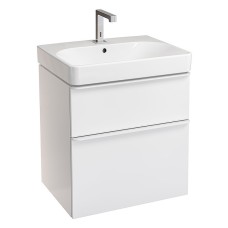 Комплект мебели для ванной Geberit Smyle Square 60 529.352.00.6 подвесной Белый глянец