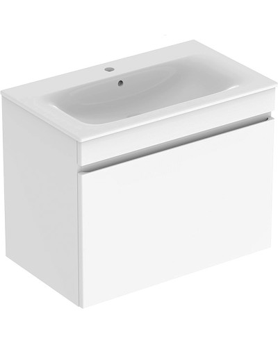 Комплект мебели для ванной Geberit Renova Plan 80 529.916.01.8 подвесной Белый глянец