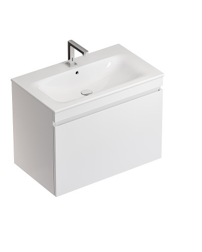 Комплект мебели для ванной Geberit Renova Plan 80 529.916.01.8 подвесной Белый глянец