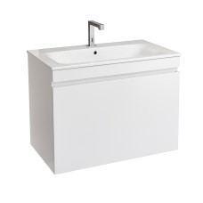 Комплект мебели для ванной Geberit Renova Plan 80 529.916.01.8 подвесной Белый глянец