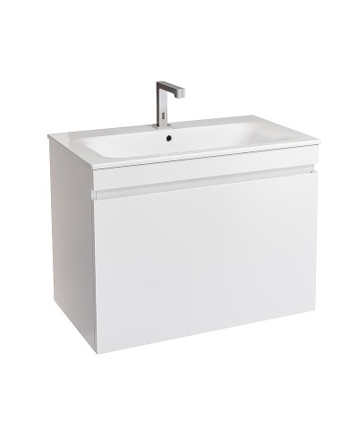 Комплект мебели для ванной Geberit Renova Plan 80 529.916.01.8 подвесной Белый глянец