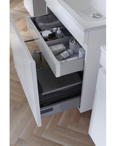 Комплект мебели для ванной Geberit Renova Plan 80 529.916.01.8 подвесной Белый глянец