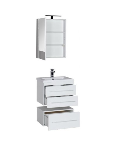 Комплект мебели для ванной Aquanet Нота 58 165376 Белый