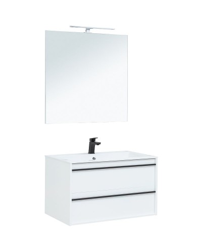 Комплект мебели для ванной Aquanet Lino 90 271957 подвесной Белый матовый