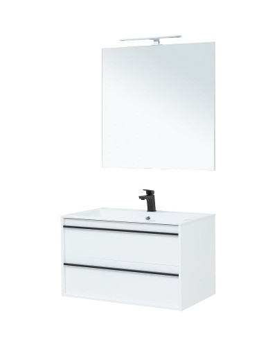 Комплект мебели для ванной Aquanet Lino 90 271957 подвесной Белый матовый