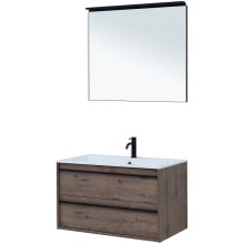 Комплект мебели для ванной Aquanet Lino 90 271958 подвесной Дуб Веллингтон