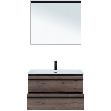 Комплект мебели для ванной Aquanet Lino 90 271958 подвесной Дуб Веллингтон