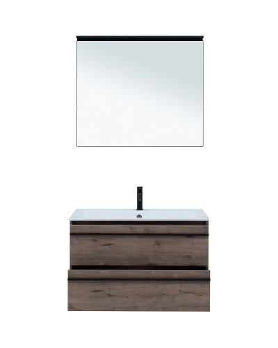Комплект мебели для ванной Aquanet Lino 90 271958 подвесной Дуб Веллингтон