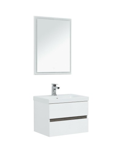 Комплект мебели для ванной Aquanet Беркли 60 258905 подвесной Белый Дуб рошелье
