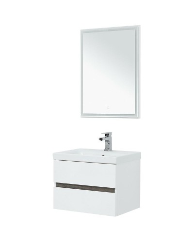 Комплект мебели для ванной Aquanet Беркли 60 258905 подвесной Белый Дуб рошелье