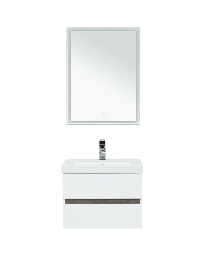 Комплект мебели для ванной Aquanet Беркли 60 258905 подвесной Белый Дуб рошелье