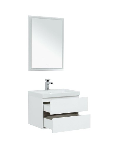 Комплект мебели для ванной Aquanet Беркли 60 258905 подвесной Белый Дуб рошелье