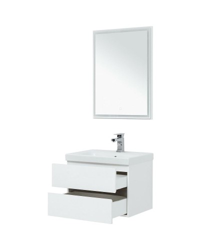 Комплект мебели для ванной Aquanet Беркли 60 258905 подвесной Белый Дуб рошелье
