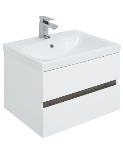 Комплект мебели для ванной Aquanet Беркли 60 258905 подвесной Белый Дуб рошелье