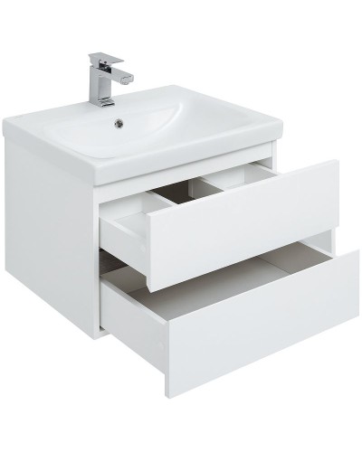 Комплект мебели для ванной Aquanet Беркли 60 258905 подвесной Белый Дуб рошелье