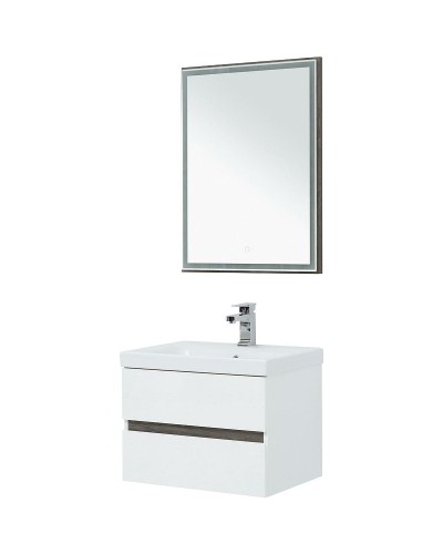 Комплект мебели для ванной Aquanet Беркли 60 258906 подвесной Белый Дуб рошелье