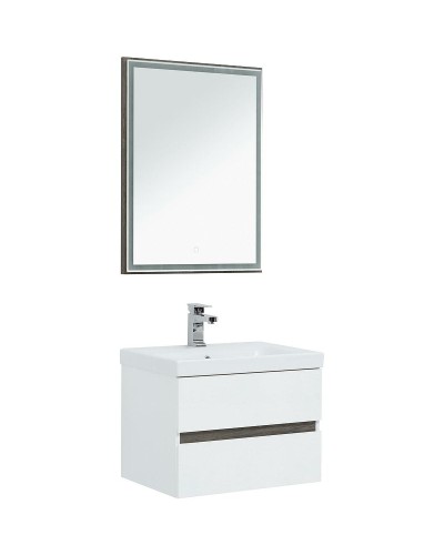 Комплект мебели для ванной Aquanet Беркли 60 258906 подвесной Белый Дуб рошелье
