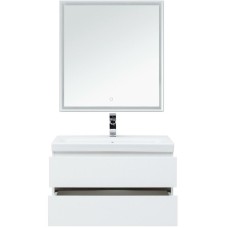 Комплект мебели для ванной Aquanet Беркли 80 258909 подвесной Белый Дуб рошелье