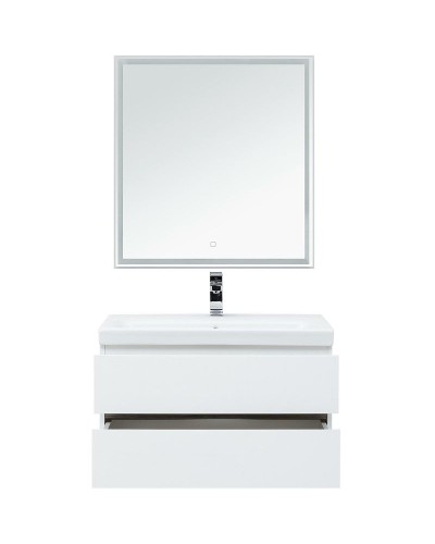 Комплект мебели для ванной Aquanet Беркли 80 258909 подвесной Белый Дуб рошелье