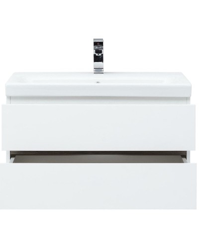 Комплект мебели для ванной Aquanet Беркли 80 258909 подвесной Белый Дуб рошелье