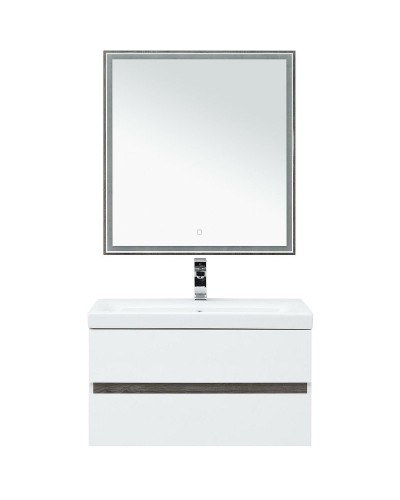 Комплект мебели для ванной Aquanet Беркли 80 258969 подвесной Белый Дуб рошелье