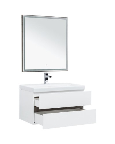 Комплект мебели для ванной Aquanet Беркли 80 258969 подвесной Белый Дуб рошелье
