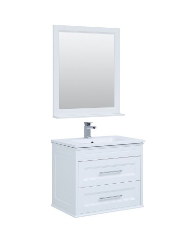 Комплект мебели для ванной Aquanet Бостон M 80 259387 подвесной Белый матовый