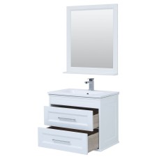 Комплект мебели для ванной Aquanet Бостон M 80 259387 подвесной Белый матовый