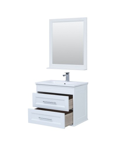 Комплект мебели для ванной Aquanet Бостон M 80 259387 подвесной Белый матовый