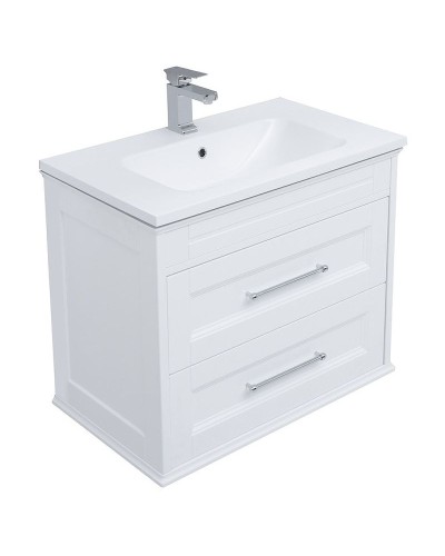 Комплект мебели для ванной Aquanet Бостон M 80 259387 подвесной Белый матовый