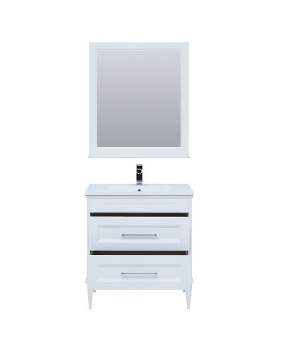 Комплект мебели для ванной Aquanet Бостон M 80 259387 подвесной Белый матовый