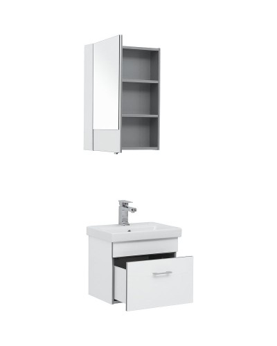 Комплект мебели для ванной Aquanet Верона 50 254065 подвесной Белый
