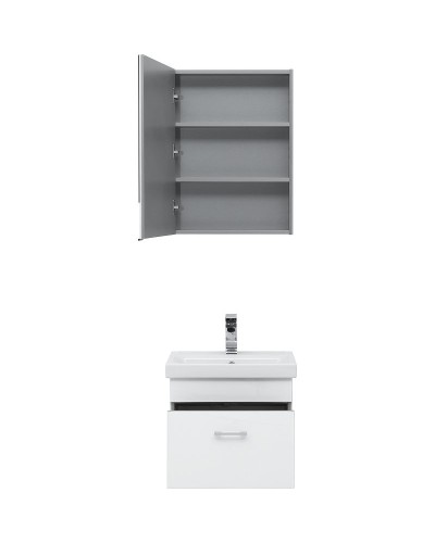 Комплект мебели для ванной Aquanet Верона 50 254065 подвесной Белый