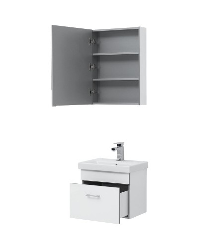 Комплект мебели для ванной Aquanet Верона 50 254065 подвесной Белый