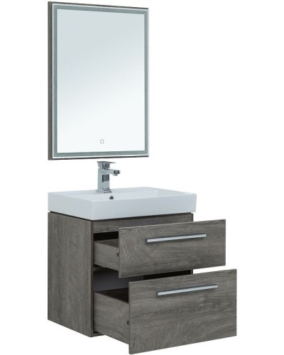 Комплект мебели для ванной Aquanet Nova 60 246281 подвесной Дуб рошелье