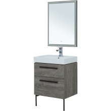 Комплект мебели для ванной Aquanet Nova 60 246281 подвесной Дуб рошелье