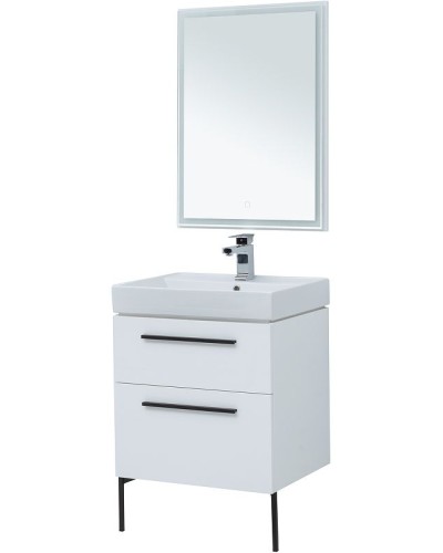 Комплект мебели для ванной Aquanet Nova 60 246279 подвесной Белый глянец