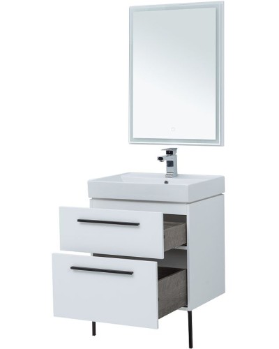 Комплект мебели для ванной Aquanet Nova 60 246279 подвесной Белый глянец