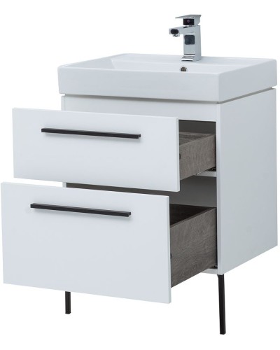 Комплект мебели для ванной Aquanet Nova 60 246279 подвесной Белый глянец