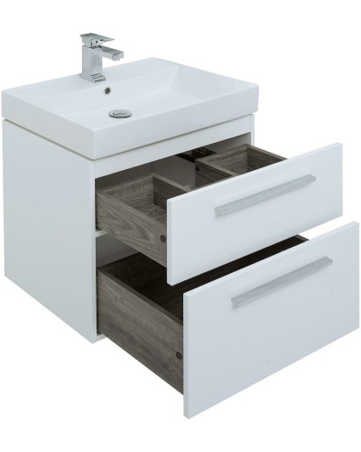 Комплект мебели для ванной Aquanet Nova 60 246279 подвесной Белый глянец