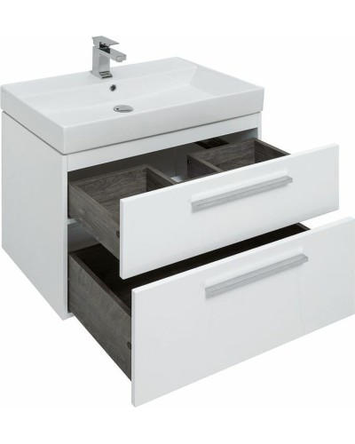 Комплект мебели для ванной Aquanet Nova 75 243255 подвесной Белый глянец