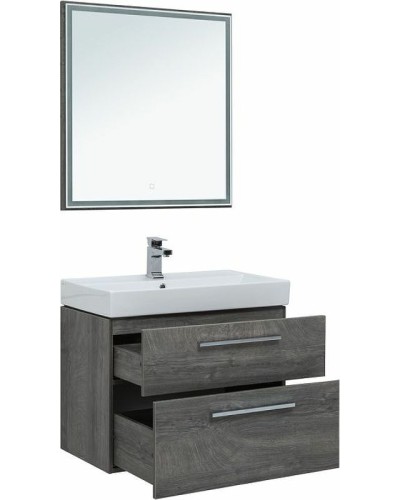 Комплект мебели для ванной Aquanet Nova 75 243251 подвесной Дуб рошелье
