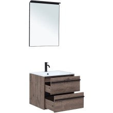 Комплект мебели для ванной Aquanet Lino 60 271952 подвесной Дуб Веллингтон