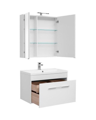 Комплект мебели для ванной Aquanet Августа 90 287685 подвесной Белый