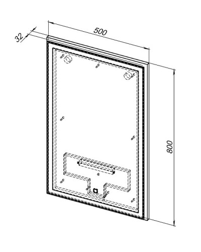 Комплект мебели для ванной Aquanet Нота 50 287699 подвесной Белый