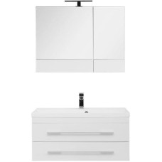 Комплект мебели для ванной Aquanet Нота 90 287702 подвесной Белый
