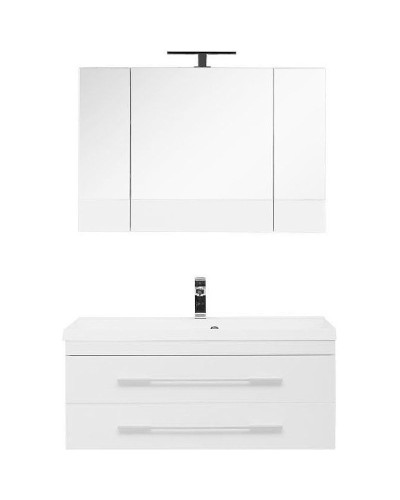 Комплект мебели для ванной Aquanet Нота 100 287696 подвесной Белый